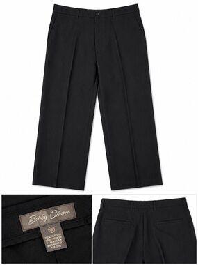 Bobby Chaus Black Wide Leg Trousers